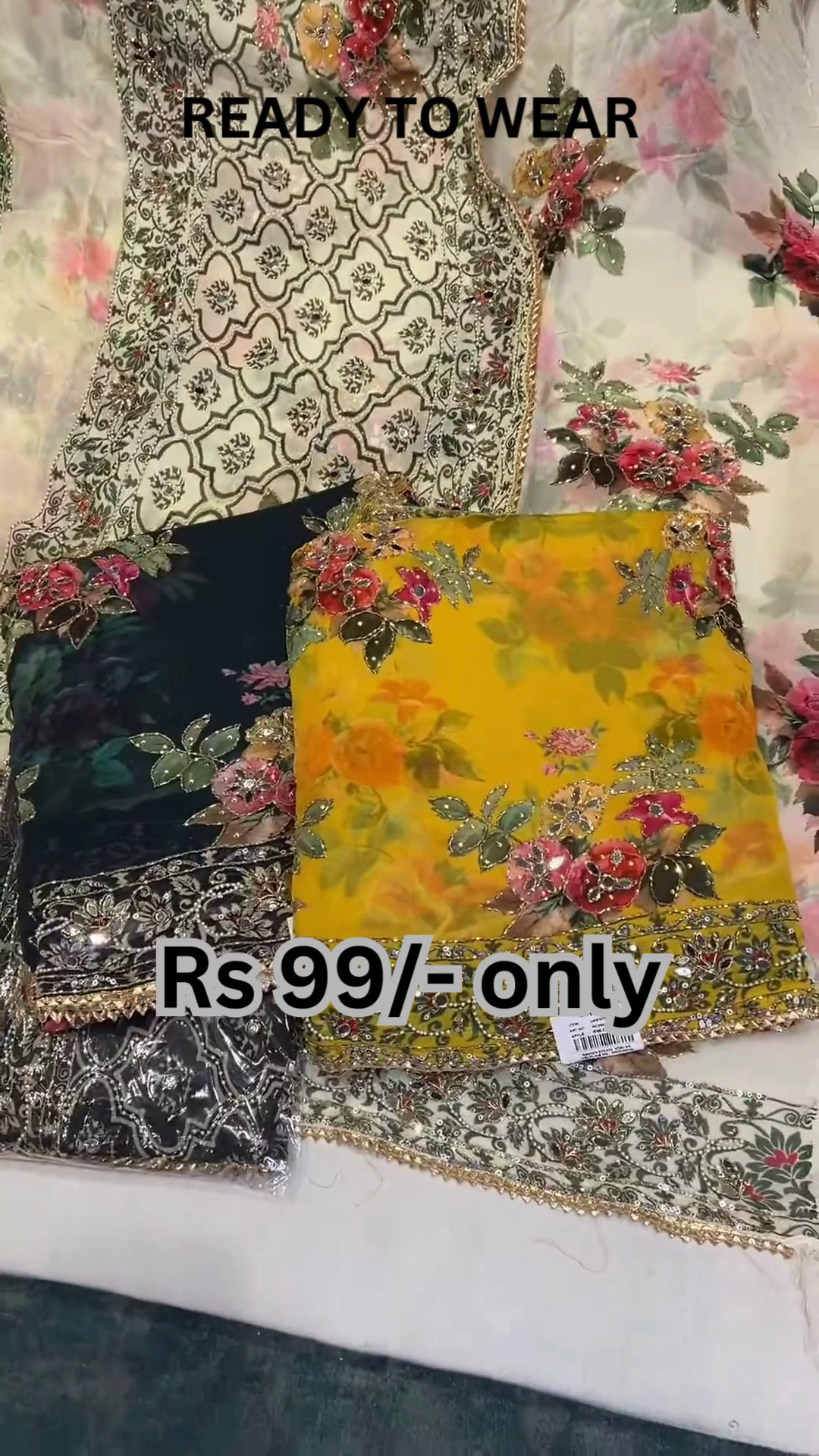 Artisanal White Floral Saree with Gilded Lace Edging